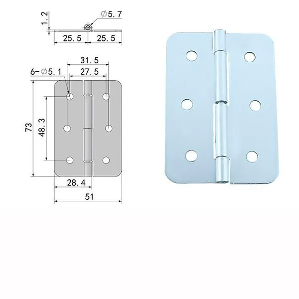 Hot Sale Durable Anti-rust Stainless Steel Door Hinge photo-2
