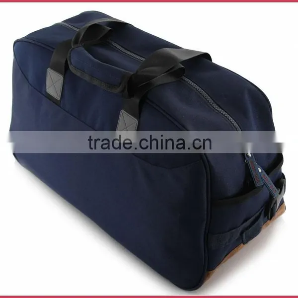 Fashion Cotton Fabric Travel Duffle Bag Nubuck Leather MOQ 500 Pieces From Bag Factory China photo-5
