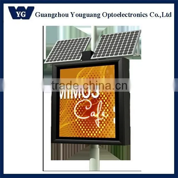 Solar LED Double Sided Light Box/ Customized Street LED Light Box