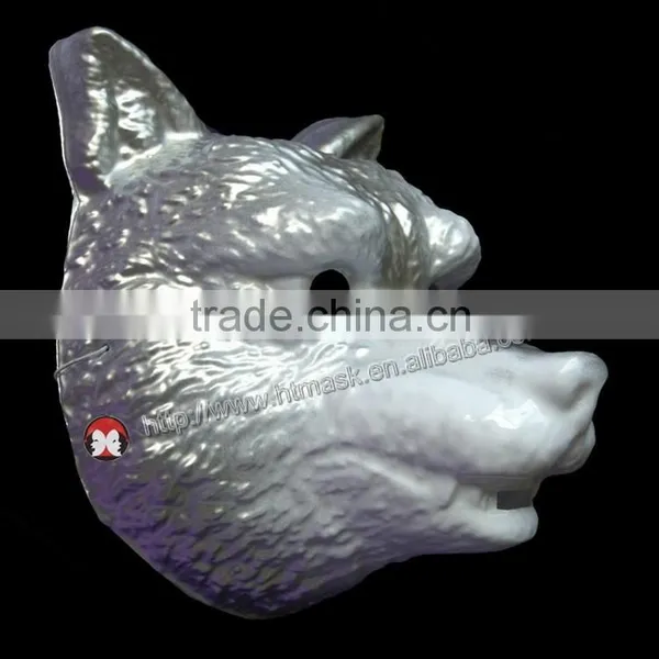 Silver Dog Head Animal Party Mask photo-4