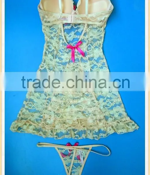Sex Wholesale Cheap Lady Lingerie Underwear, Sexy Lace Babydoll photo-6