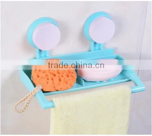 AN614 ANPHY Wall Mounted Plastic Soap,Towel Multifuction Storage Shelf photo-4
