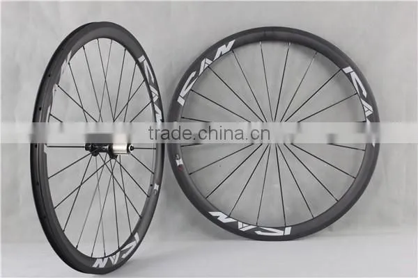 Wide Carbon Fiber Wheelset 40mm Carbon Clincher Wheelset W40C photo-2