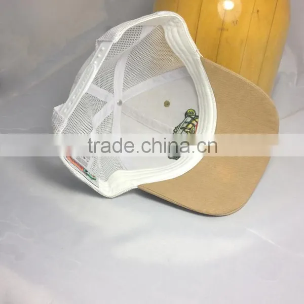 Custom Fish Embroidered Cotton Trucker Hats Plastic Cover Mesh Baseball Cap photo-3