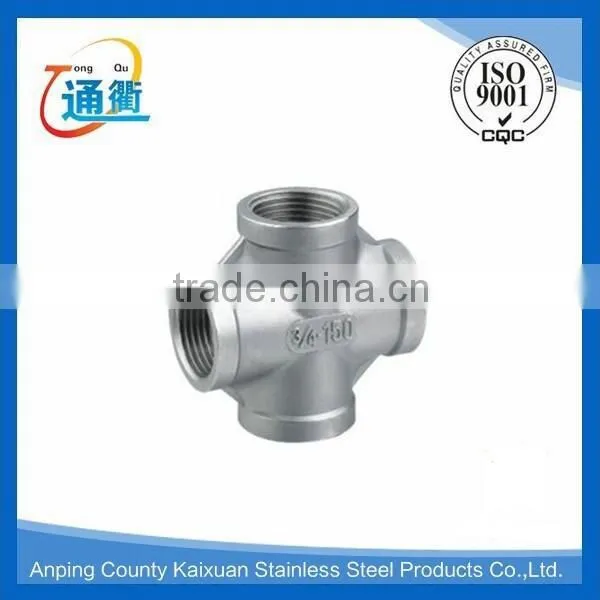 Made in China Casting Bsp Threaded Cross Pipe Fitting photo-3