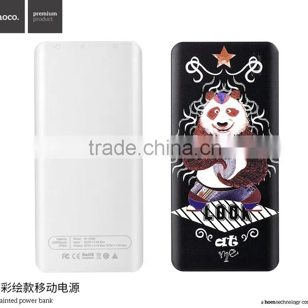 HOCO B1 10000mAh Painted Power Bank for IPhone 6s /Samsung S7 2.1A Universal Double USB Quick Charging Powerbank photo-4