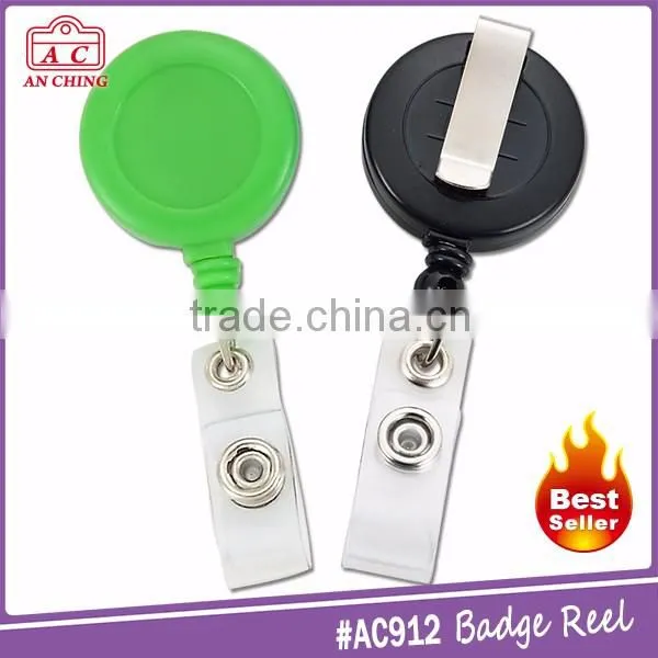 Retractable Badge Steel or Nylon Cord Reel With Swivel Clip Clip photo-5