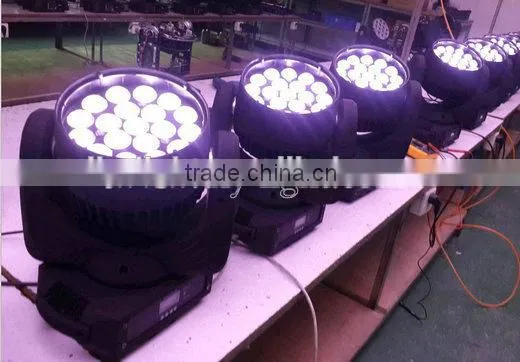 19pcs Rgbw 4in1 Osram Led Zoom Wash Moving Head Light photo-6