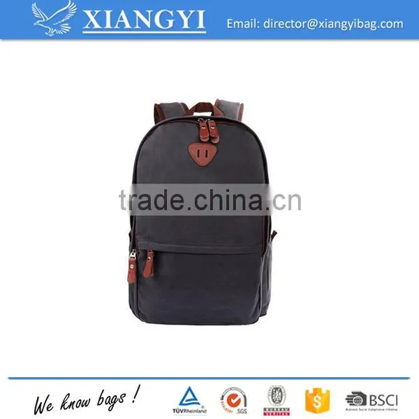 Canvas Backpack Laptop Bag Computer Bag College Bag Duffel Bag photo-3