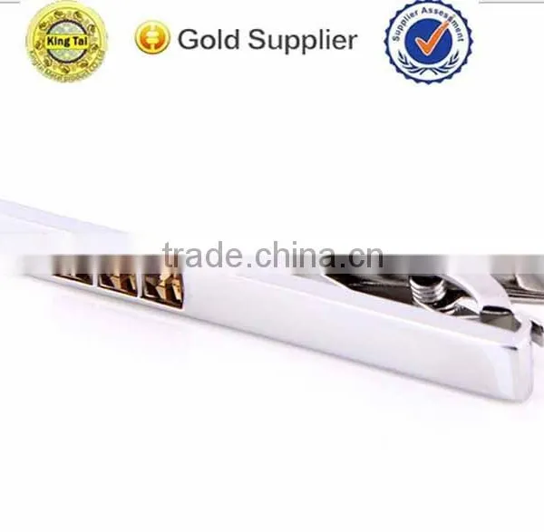 Trade Wholesale Promotional Cheap High Quality Custom Silver Metal Tie Clip Quality Choice photo-4