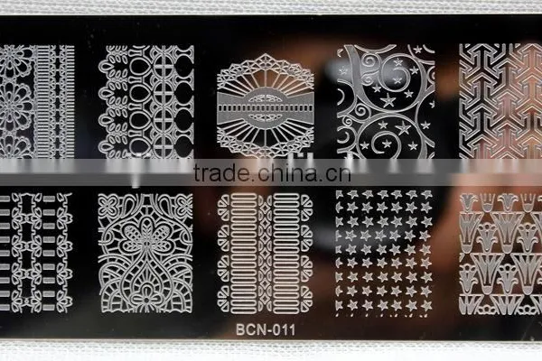 Nail DIY Tips Design Black Nail Art Image Printing Plate Polish Stamping Template Low-priced photo-4