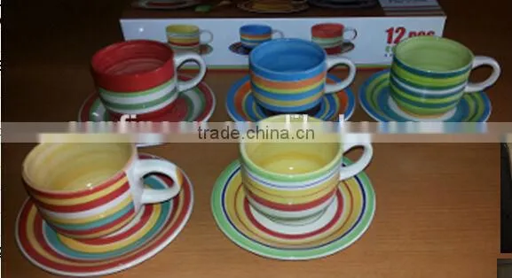 Ceramic Cup Tea Set White Plain ,ceramic Cup&saucer , Porcelain Cup &saucer