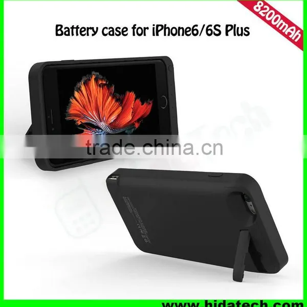 High Capacity 8200mah Backup Battery Pack Rechargeable Battery Case for Iphone 6s Case photo-6