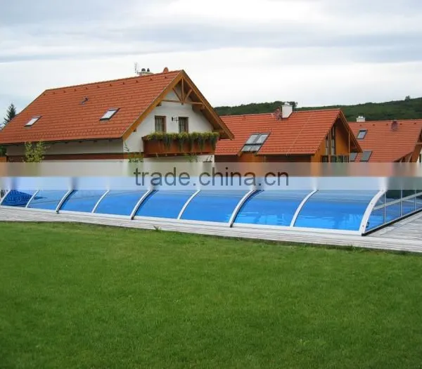 50 Mircon UV Coated Plastic Polycarbonate Sheet For Swim Pool Cover photo-3