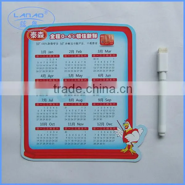 Calendar Promotion Fridge Magnet With Marker Pen photo-2