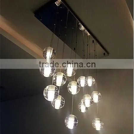 Modern Ball Pendant Light LED Crystal Ball Pendant Light