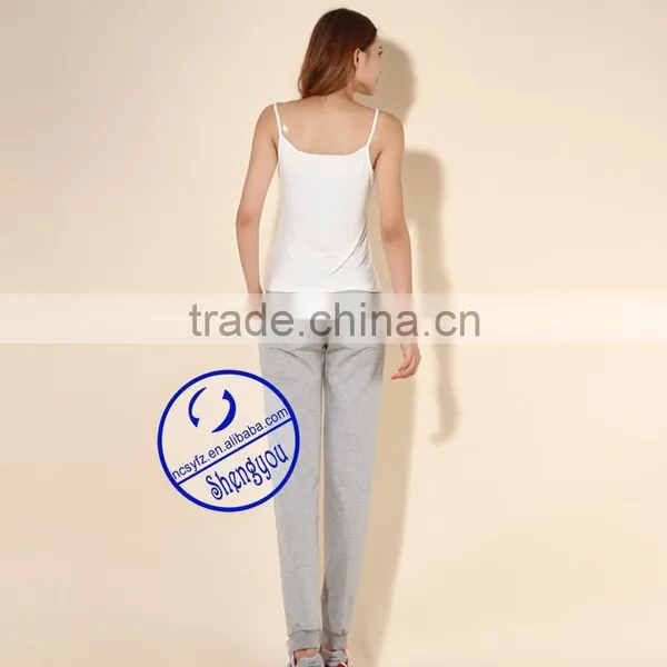 2015 New Design Grey Women Blank Jogger Pants photo-2