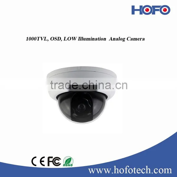New Design 1000TVL Mini Dome Camera Fixed Lens Rotating Outdoor Security Camera 1/3" SONY 1.3 Megapixel Camera