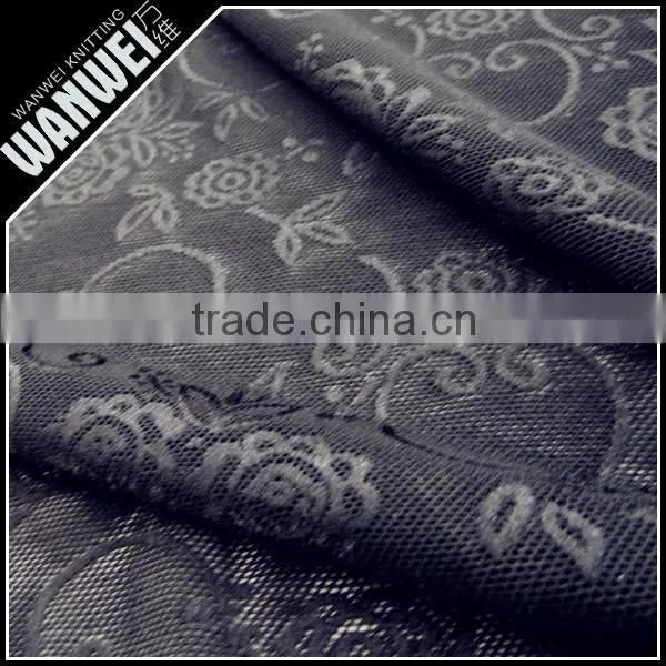 New Manufactur Mading Pink White Etc Color Elastic Bright Nylon Spandex Hollow Lace Fabric for Spring and Summer Dress 4314