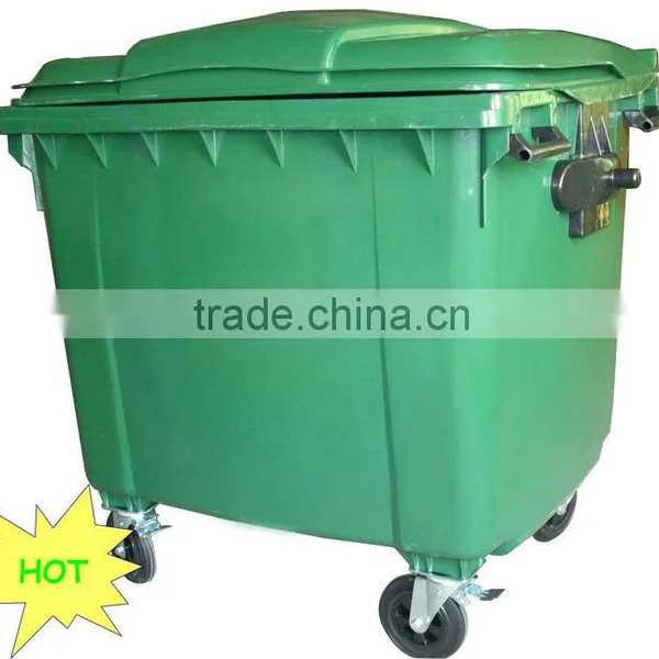 HOT Large Outdoor Strong HDPE Plastic 1100L 660L Industrial Waste Containers Quality Choice
