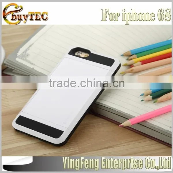 Hot Selling Luxury Damda Slide Series Tough ID Card Phone Accessory For IPhone 6S Back Cover Case Shell With 10 Colors photo-3