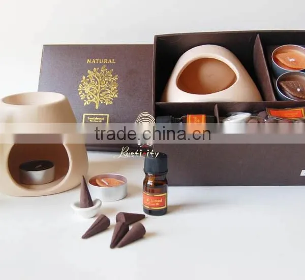 Holiday Ceramic Oil Burner With Scented Candls photo-2