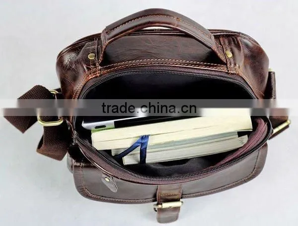 2016 Factory Price Briefcase Retro Leather Briefcase Men's Travel Briefcase photo-4