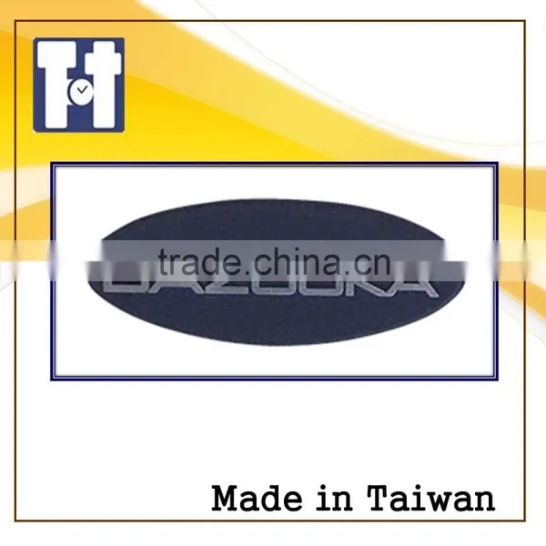 Promotional Car Aluminum Safety Orange Saffron Classical Brand Epoxy Sticker photo-2