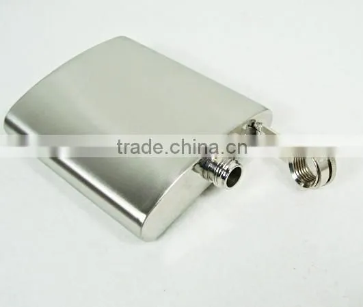 2 - 6 oz Metal Body Material Hip Flask photo-3