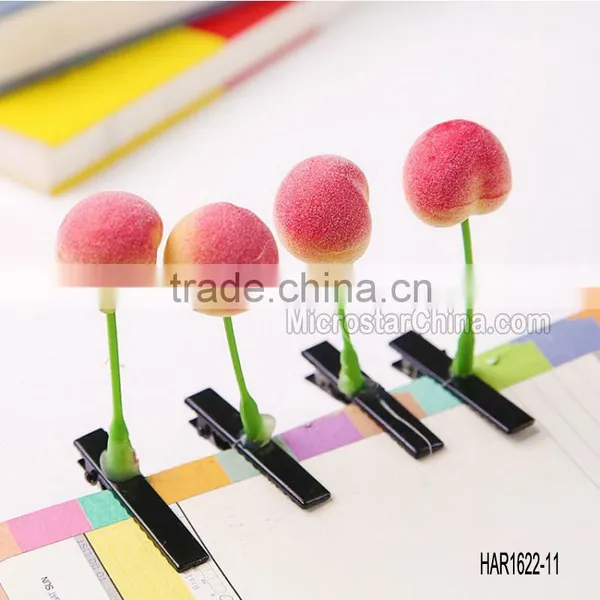Fashion Jewelry Novelty Flower Fruit Cherry Hair Clips for Antenna Grass Hair Clip Design photo-3
