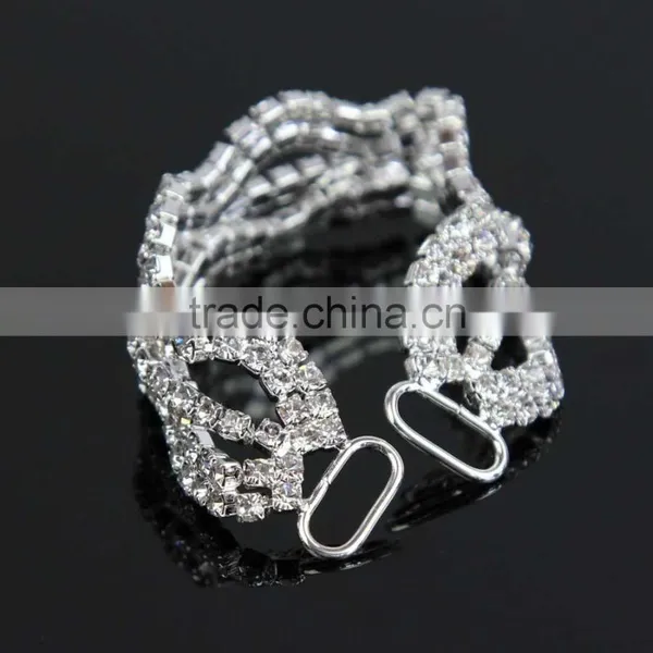 Five Parts Hot Bling Diamonde Bikini Silver Rhinestone Connectors Made in China B01721Y photo-4