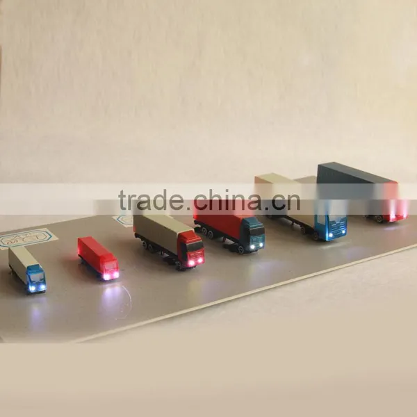 Modeling Supplies Plastic Toy Scale Model Truck With Light 12V