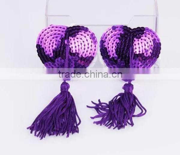 Sexy Colorful Nipple Clamp Manufacturer, Adult Women Spangle/Sequins Nipple Sex Toy photo-3
