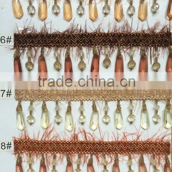 [YZLACE] Tassels Lace Curtains Wholesale 10088 photo-2