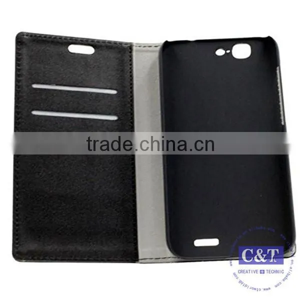 C&T Genuine Credit Card Holder Stand pu Wallet Leather Case for Huawei Ascend g7 photo-6
