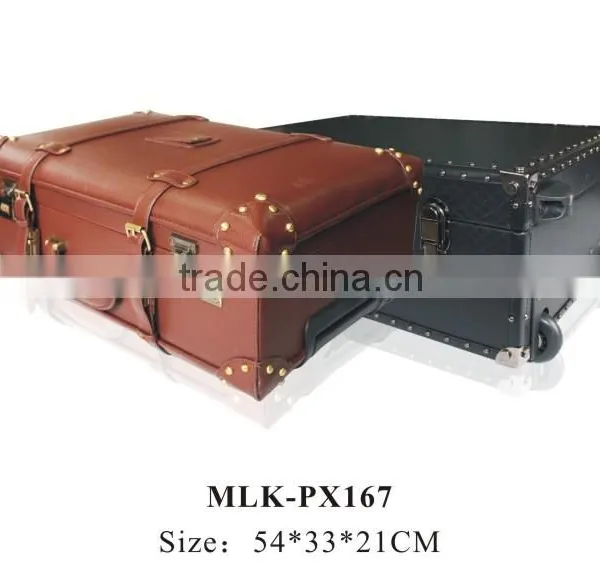 Fashionable and High Quality Leather Luggage Suitcase