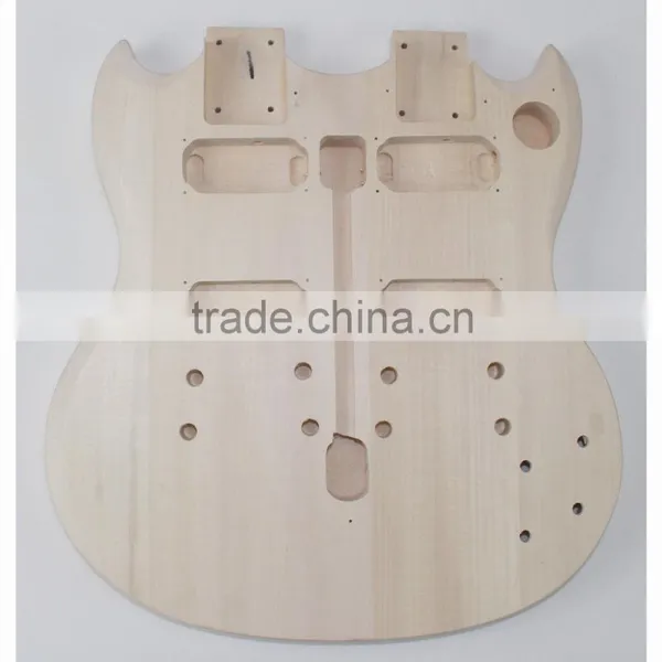 High Quality Sell Well Diy Double Neck Unfinished Electric Guitar Kits photo-2