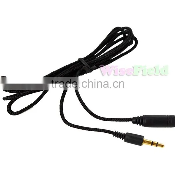 150cm 1.5m 3.5mm Jack Male to Female Aux Cable Cord Stereo Audio for PC IPod MP3 photo-2