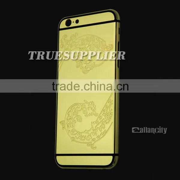 for Iphone 6 Plus 24k Gold Housing,new for Apple Iphone 6 Plus Gold Housing,for Apple Iphone 6 Plus Housing Gold Color photo-3