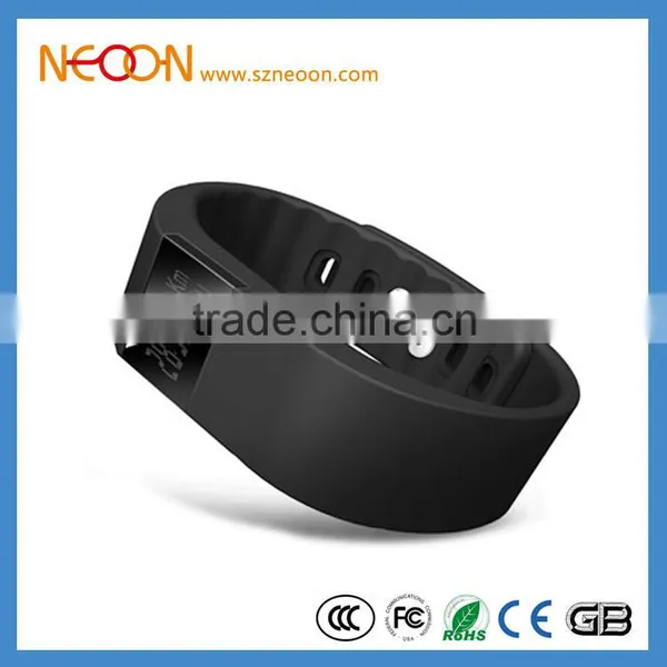 2016 best whole sale skin care silicone/TPU multi color strap HR activity Smart Wristband