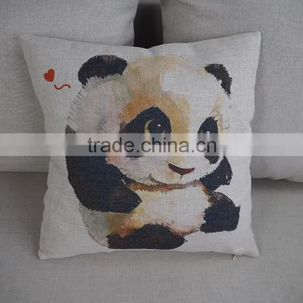 China Custom Cushion Pillow Manufacturer Square Panda 18inch Pillows Covers photo-4