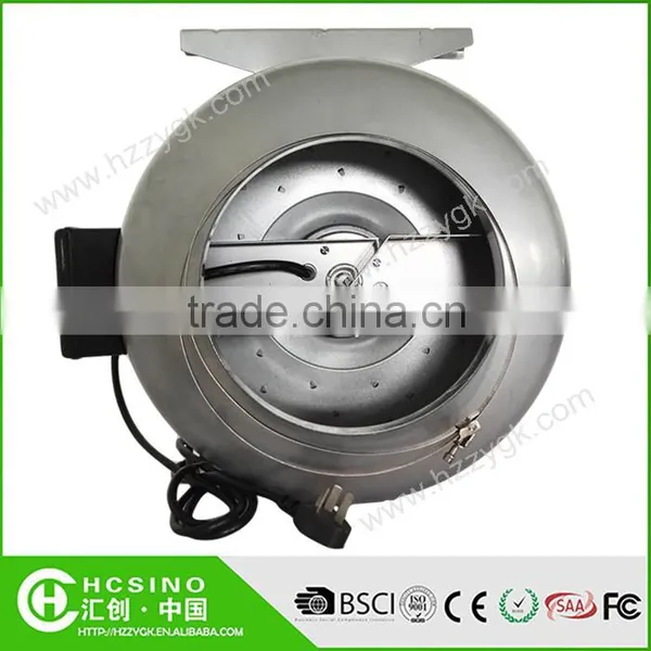 Quiet Hydroponics Inline Fan Metal Casing Flexible Duct Fan Ventilation Reverse Air Blower Fan photo-4
