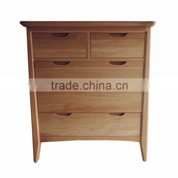 Oak Nature Color 1 Drawer Night Stand for Bedroom Set photo-4