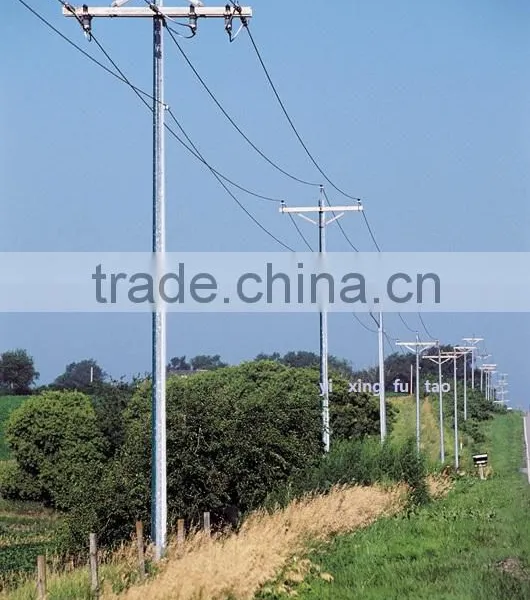 138kv,110kv,69kv Polygonal Galvanized Steel Pole photo-2