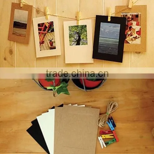 Multi-Color DIY Hanging Paper Photo Frames Set of 10 photo-3