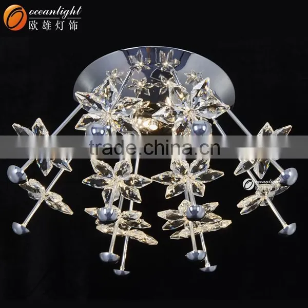 Modern Crystal Flower Light Crystal Chandelier Hanging Pendant Light Modern Chandelier OM66130-4+8+4 photo-2
