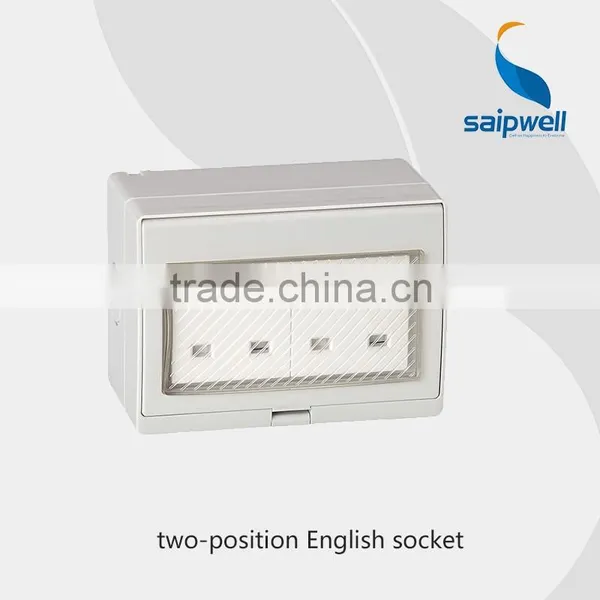 250V 13A Wall Switch And Outlet Waterproof Outlet With ROHS(SP-2S)