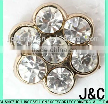 Rhineston Zamac Button