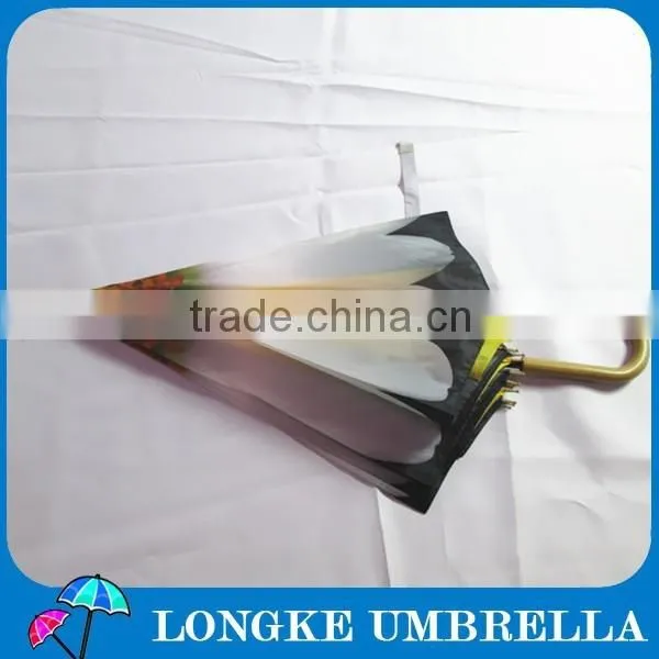 24"*16K Double Layer Chrysanthemum Design Straight Umbrella Woman Umbrella photo-5