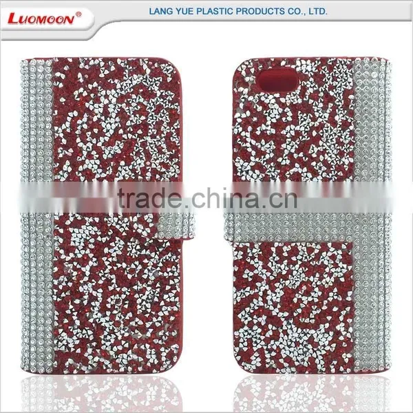Diamond Wallet Leather Phone Case Cover for Huawei Ascend y g d u 8825 100 200 330 photo-2